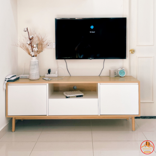 KỆ TIVI GỖ PHỐI MÀU
