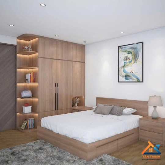 Tủ Quần Áo 2 Cánh Gỗ MDF Hiện Đại - Thiết Kế Tối Giản Cho Phòng Ngủ Nhỏ