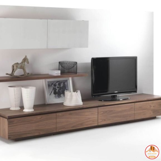 KỆ TỦ TIVI GỖ TONE MÀU NÂU GỖ THIẾT KẾ SANG TRỌNG TT-999