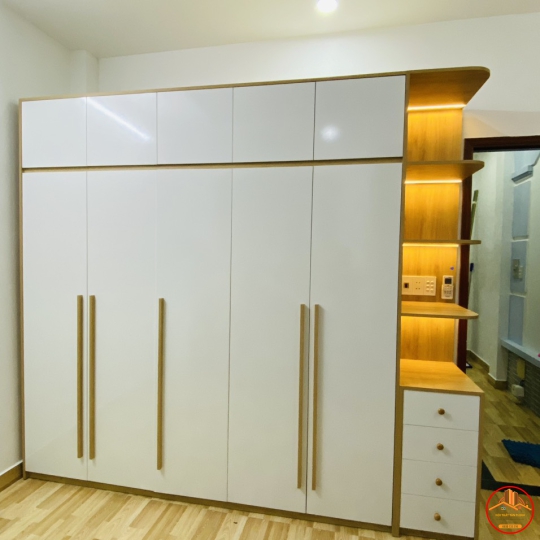 TỦ QUẦN ÁO MDF PHỦ MELAMINE CHỐNG TRẦY