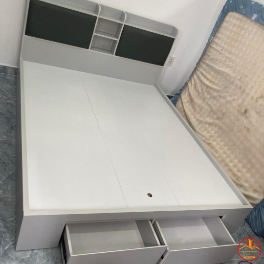 GIƯỜNG NGỦ GỖ CÔNG NGHIỆP MDF MỚI