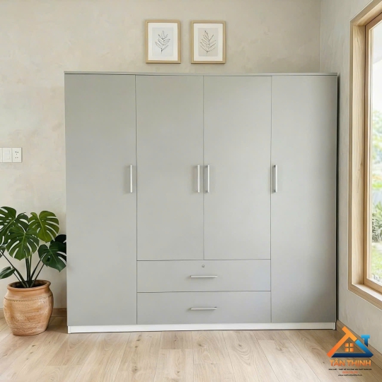 Tủ quần áo 1m6 x 2m vô cùng tiện lợi
